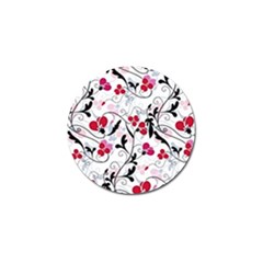 Floral Pattern Golf Ball Marker (4 Pack) by Valentinaart