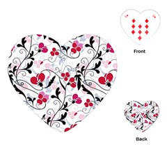 Floral Pattern Playing Cards (heart) 