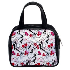 Floral Pattern Classic Handbags (2 Sides) by Valentinaart