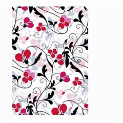 Floral Pattern Large Garden Flag (two Sides)