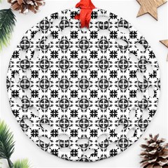 Pattern Round Filigree Ornament (two Sides)