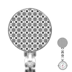 Pattern Stainless Steel Nurses Watch