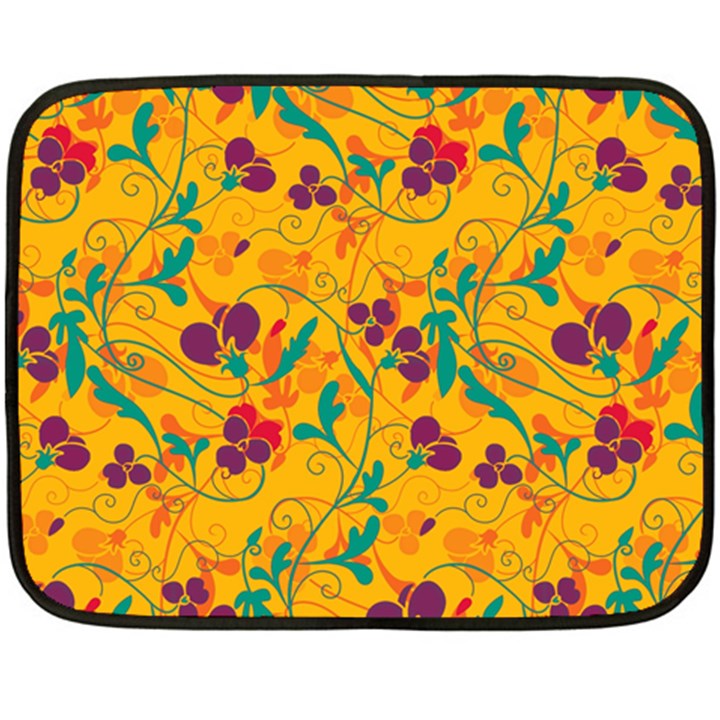 Floral pattern Fleece Blanket (Mini)