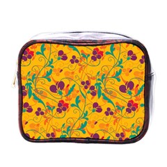 Floral Pattern Mini Toiletries Bags by Valentinaart