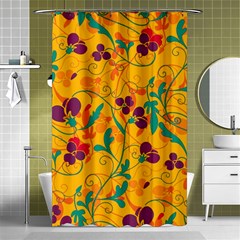 Floral Pattern Shower Curtain 48  X 72  (small) 