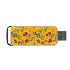 Floral Pattern Portable Usb Flash (one Side) by Valentinaart