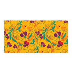 Floral Pattern Satin Wrap