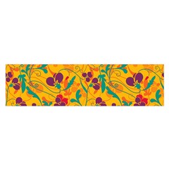 Floral Pattern Satin Scarf (oblong)