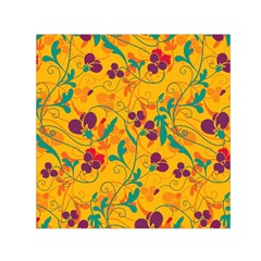 Floral Pattern Small Satin Scarf (square)