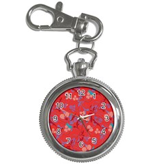 Floral Pattern Key Chain Watches by Valentinaart