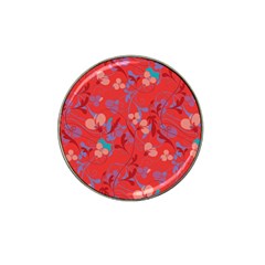 Floral Pattern Hat Clip Ball Marker (10 Pack) by Valentinaart