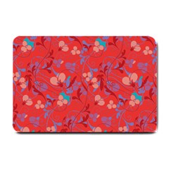 Floral Pattern Small Doormat  by Valentinaart