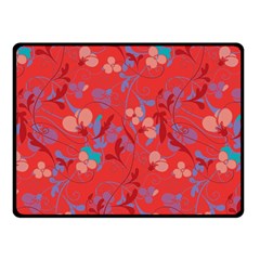 Floral Pattern Fleece Blanket (small)