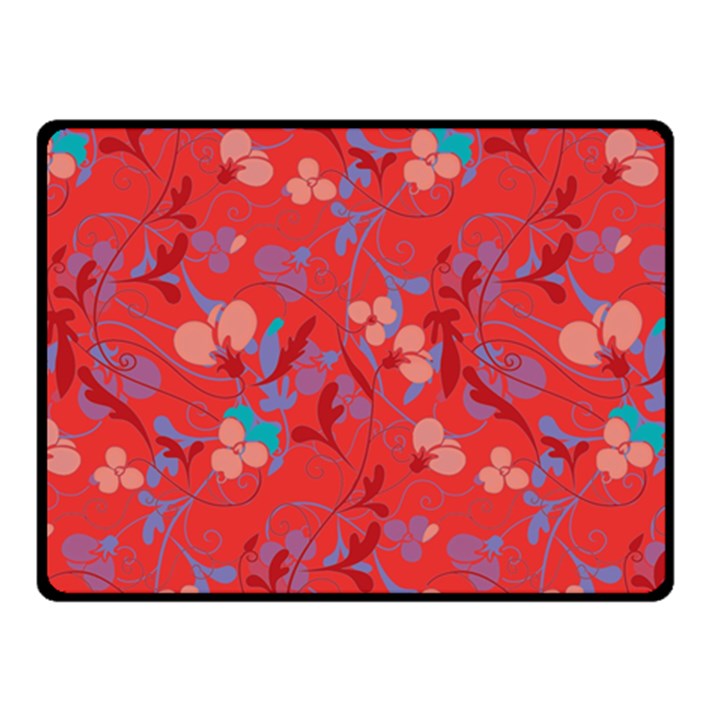 Floral pattern Fleece Blanket (Small)