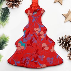 Floral Pattern Christmas Tree Ornament (two Sides)