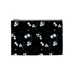 Floral Pattern Cosmetic Bag (medium)  by Valentinaart