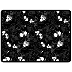 Floral Pattern Fleece Blanket (large) 