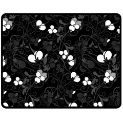 Floral Pattern Fleece Blanket (medium) 