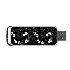 Floral Pattern Portable Usb Flash (one Side)