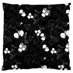 Floral Pattern Large Flano Cushion Case (one Side) by Valentinaart