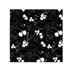 Floral Pattern Small Satin Scarf (square)