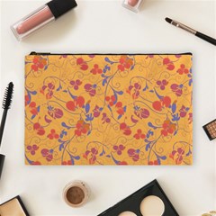 Floral Pattern Cosmetic Bag (large)  by Valentinaart