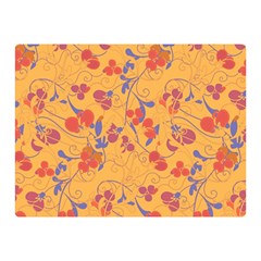 Floral Pattern Double Sided Flano Blanket (mini) 