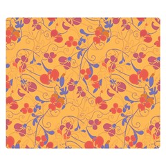 Floral Pattern Double Sided Flano Blanket (small) 