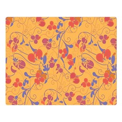 Floral Pattern Double Sided Flano Blanket (large) 