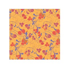 Floral Pattern Small Satin Scarf (square)