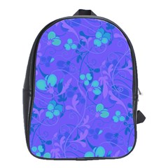 Floral Pattern School Bags(large)  by Valentinaart