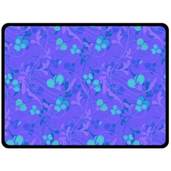 Floral Pattern Double Sided Fleece Blanket (large) 