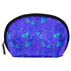 Floral Pattern Accessory Pouches (large)  by Valentinaart