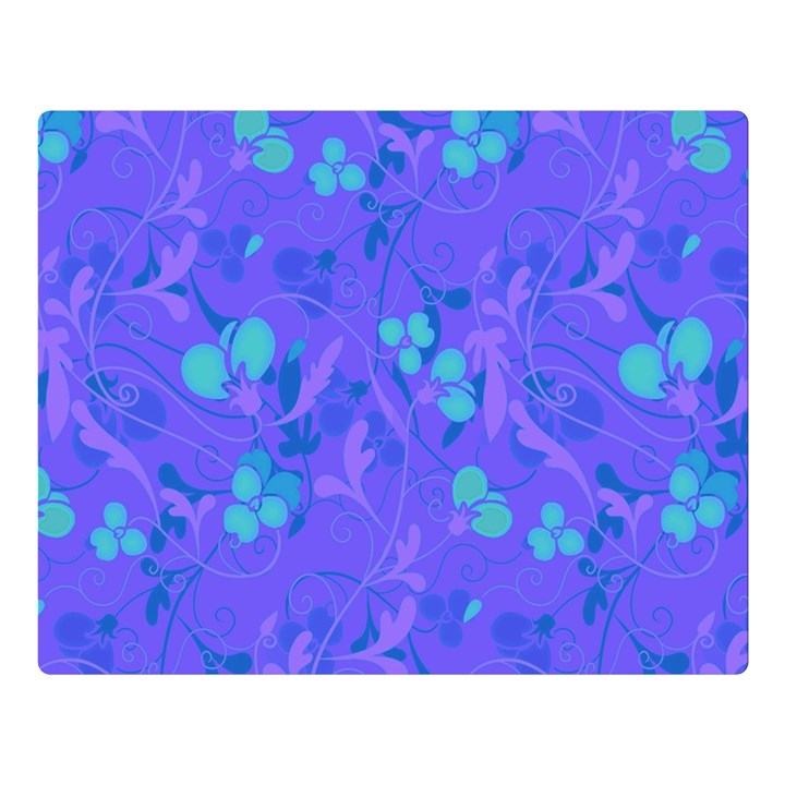 Floral pattern Double Sided Flano Blanket (Large) 