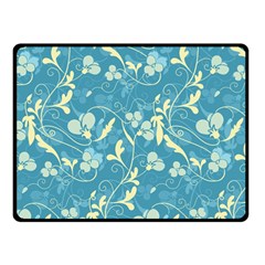 Floral Pattern Double Sided Fleece Blanket (small) 