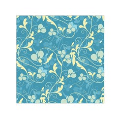 Floral Pattern Small Satin Scarf (square)