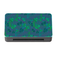 Floral Pattern Memory Card Reader With Cf by Valentinaart