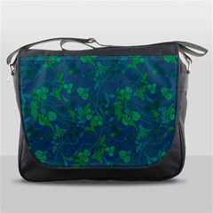 Floral Pattern Messenger Bags by Valentinaart