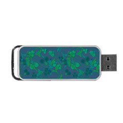 Floral Pattern Portable Usb Flash (two Sides)