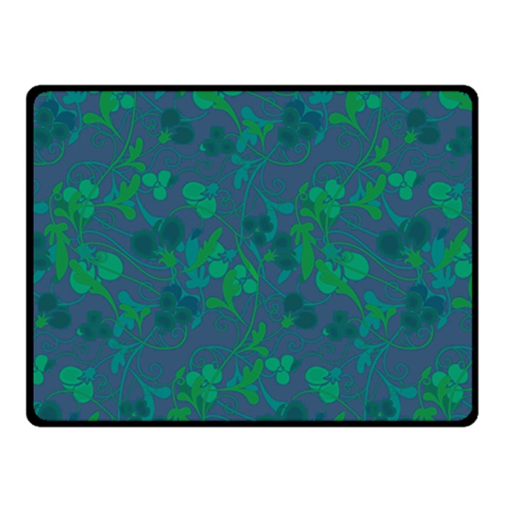 Floral pattern Double Sided Fleece Blanket (Small) 