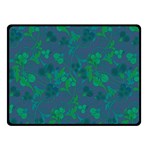 Floral pattern Double Sided Fleece Blanket (Small)  45 x34  Blanket Back