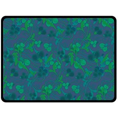 Floral Pattern Double Sided Fleece Blanket (large)  by Valentinaart