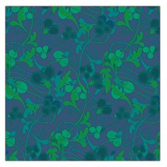 Floral Pattern Large Satin Scarf (square)