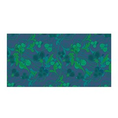 Floral Pattern Satin Wrap