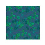 Floral pattern Small Satin Scarf (Square) Front