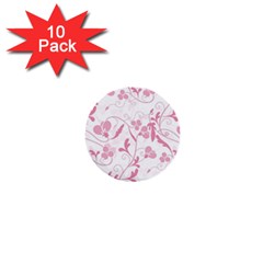 Floral pattern 1  Mini Buttons (10 pack) 