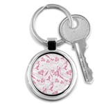 Floral pattern Key Chains (Round)  Front