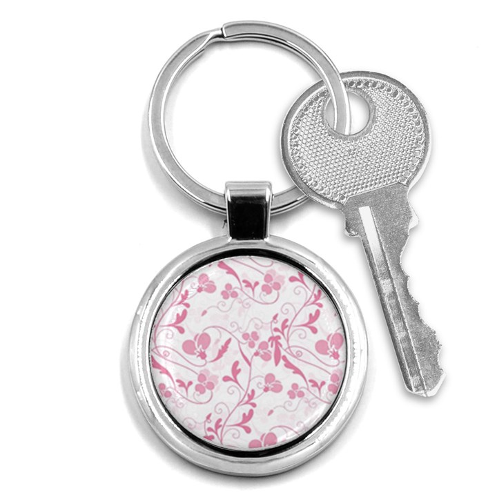 Floral pattern Key Chains (Round) 