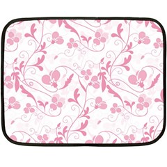 Floral Pattern Fleece Blanket (mini) by Valentinaart