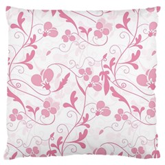 Floral pattern Large Flano Cushion Case (One Side)